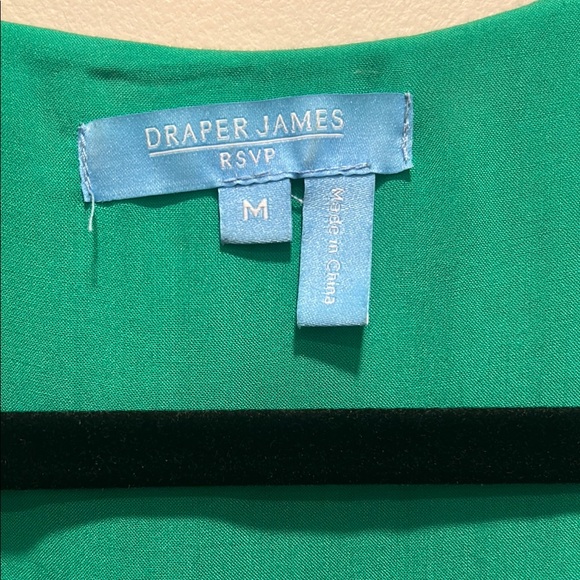 46. Draper James Blue and Green Asymmetrical Sundress with Flutter Sleeves - Picture 2 of 4